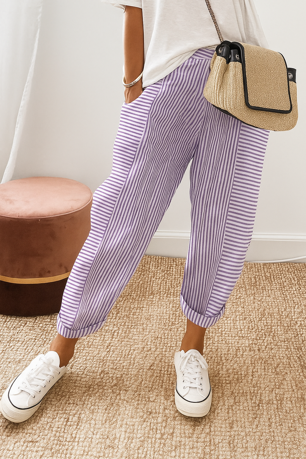 Marlyn Striped Trousers