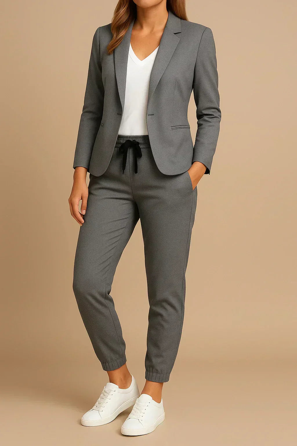 Stassie - Elegant Jacket And Trousers Set