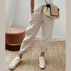 Elisa | Chic Cotton Linen Trousers