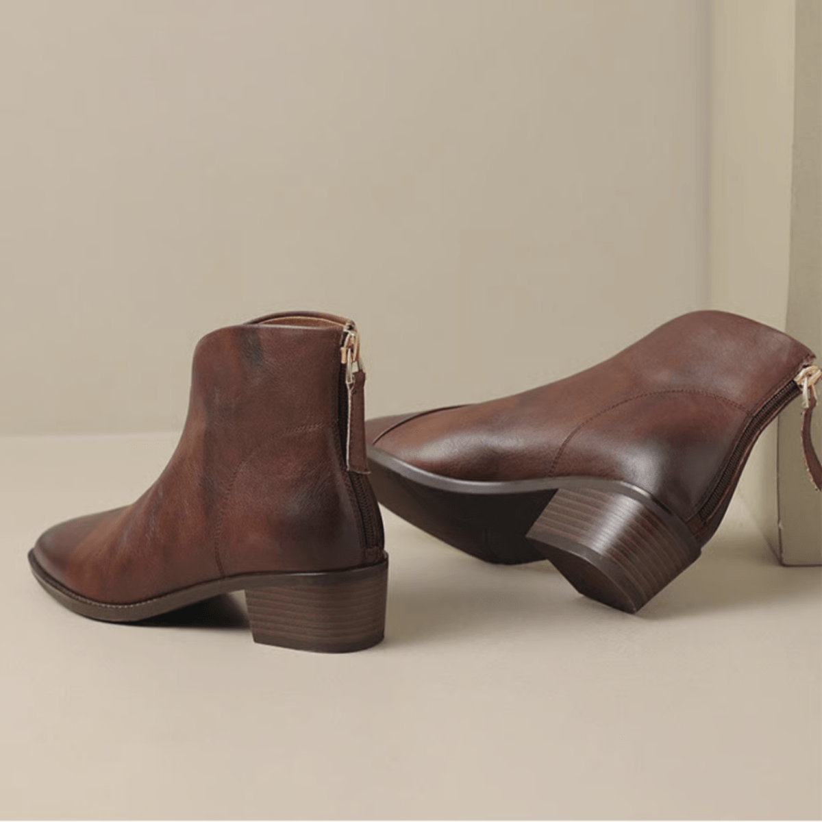 Camille | Luxury Ankle Boots with Low Heel